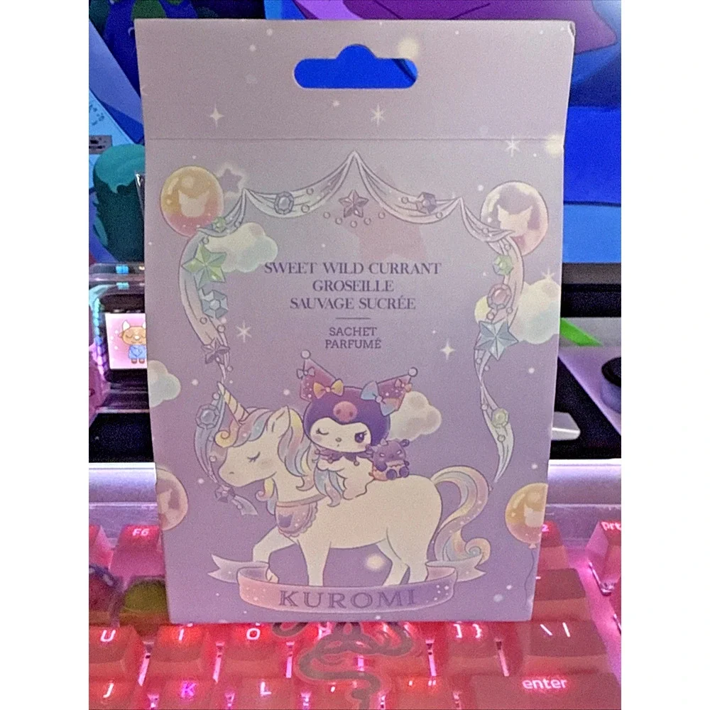 Sanrio Kuromi Sachet Wild Currant Scented Air Freshener Drawer Closet 2023 Set 4